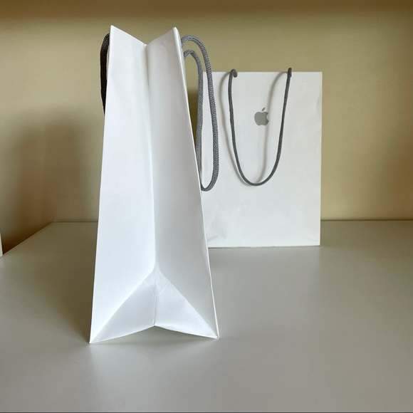 Apple Paper Shopping Bags x2 - Picture 3 of 5
